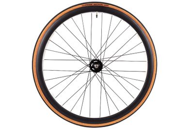Santafixie 30mm Voorwiel + Binnenband + Band - Zwart Classic Santafixie 30mm Voorwiel + Binnenband + Band - Zwart Classic