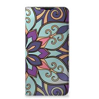 Xiaomi Redmi 9 Smart Cover Purple Flower