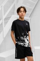 Under Armour Tech Graphic T-Shirt Kids Zwart/Wit - Maat 152 - Kleur: WitZwart | Soccerfanshop