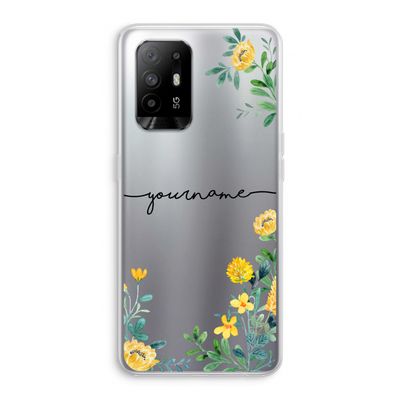 Gele bloemen: Oppo A95 5G Transparant Hoesje