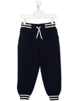 Brunello Cucinelli Kids pantalon de jogging en maille - Bleu - thumbnail