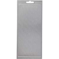 Stickers, randen, vel 10x23 cm, zilver, 1 vel