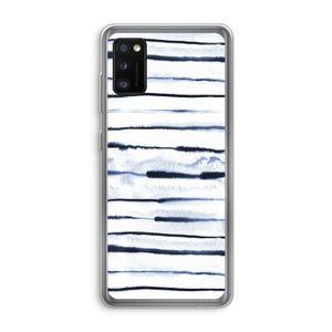 Ink Stripes: Samsung Galaxy A41 Transparant Hoesje