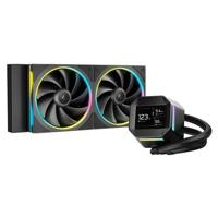 DEEPCOOL - R-LM240-BKDMMC-1 - Waterkoeling - 240 mm AIO - 2,4 inch IPS-scherm - Zwart - Pomp van de 6e generatie - 2500 tot 3400 RPM