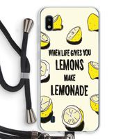 Lemonade: Samsung Galaxy A10 Transparant Hoesje met koord