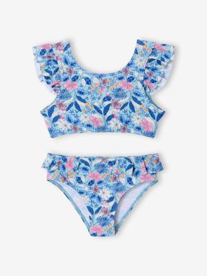 Badpak 2-delig meisje blauwgroen