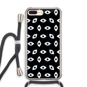 Eyes pattern: iPhone 7 PLUS Transparant Hoesje met koord
