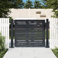 VidaXL Poort 100x100 cm met vierkant staal antracietkleurig