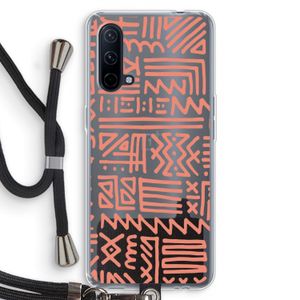Marrakech Pink: OnePlus Nord CE 5G Transparant Hoesje met koord