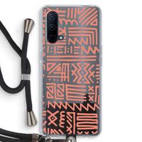 Marrakech Pink: OnePlus Nord CE 5G Transparant Hoesje met koord