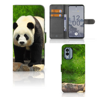 Nokia X30 Telefoonhoesje met Pasjes Panda