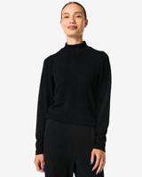 HEMA Dames top Erin glitter zwart (zwart)