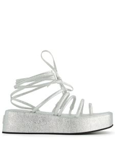 Nodaleto Bulla Gaia 45m flatform sandals - Argent