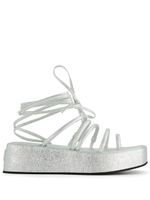 Nodaleto Bulla Gaia 45m flatform sandals - Argent