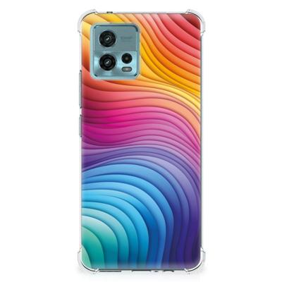 Shockproof Case voor otorola Moto G72 Regenboog
