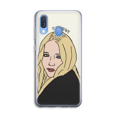 Mary Kate: Samsung Galaxy A40 Transparant Hoesje