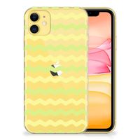 Apple iPhone 11 TPU bumper Waves Yellow - thumbnail