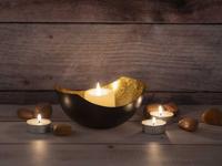 Waxinehouder Gouden Gloed set van 2 stuks