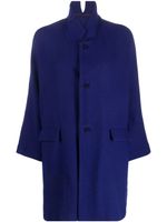 Daniela Gregis manteau à design de cape - Bleu