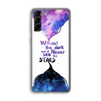 Stars quote: Samsung Galaxy S21 Plus Transparant Hoesje