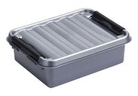 Sunware Q-line box 1 liter metaal/zwart - thumbnail
