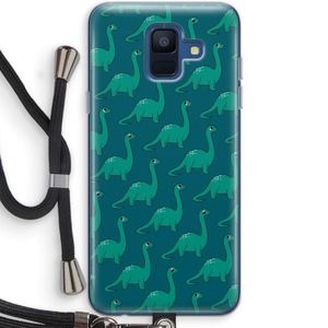 Diplodocus: Samsung Galaxy A6 (2018) Transparant Hoesje met koord