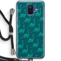Diplodocus: Samsung Galaxy A6 (2018) Transparant Hoesje met koord