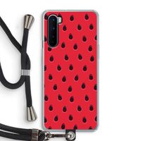 Watermelon: OnePlus Nord Transparant Hoesje met koord