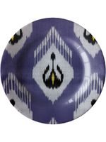 Les-Ottomans assiette en céramique Ikat (28 cm) - Violet - thumbnail