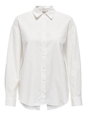 Only Onlria L/s Open Note Shirt Wvn Cs Blouse 4939158 Cloud Dancer Text