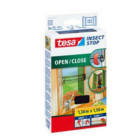 1x Tesa vliegenhor/insectenhor zwart 1,3 x 1,5 meter - Deurhorren