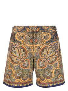 Orlebar Brown short de bain Bulldog Mystique Paisley - Bleu