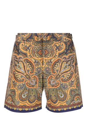 Orlebar Brown short de bain Bulldog Mystique Paisley - Bleu