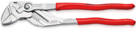 Knipex Sleuteltang | 300 mm Lengte | Tang en Schroefsleutel in Eén | Kunststof Bekleed | Verchroomd - 86 03 300 SB