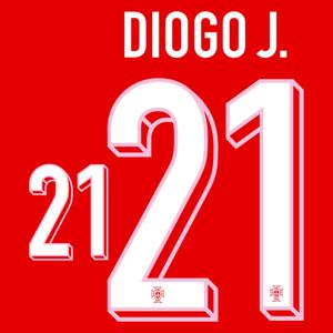 Diogo J. 21 (Officiële Portugal Bedrukking 2024-2025)