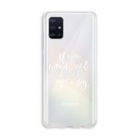 Partner in crime: Galaxy A51 4G Transparant Hoesje