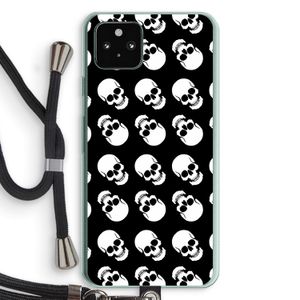 Musketon Skulls: Pixel 5a 5G Transparant Hoesje met koord