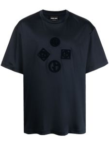 Giorgio Armani t-shirt à patch logo - Noir