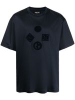 Giorgio Armani t-shirt à patch logo - Noir - thumbnail