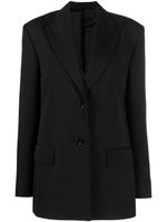 Acne Studios blazer droit à design uni - Noir - thumbnail