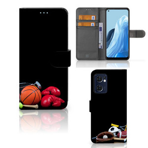 OPPO Find X5 Lite | Reno 7 5G Wallet Case met Pasjes Sports