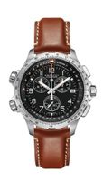 Horlogeband Hamilton H779120 / H001.77.912.535.01 / H600779100 Leder Bruin 22mm - thumbnail