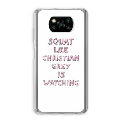 Christian Grey: Xiaomi Poco X3 NFC Transparant Hoesje