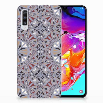 Samsung Galaxy A70 | TPU | Siliconen hoesje | Flower Tiles