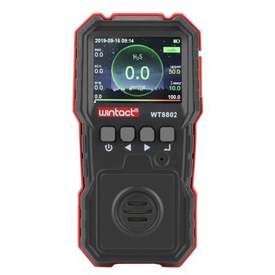 WINTACT WT8802 waterstofsulfide monitor professionele oplaadbare Gassensor hoog gevoelig digitaal geluid-licht trillingsalarm H2S-detector