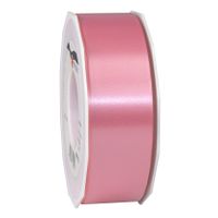 1x Luxe roze kunststof lint rollen 4 cm x 91 meter cadeaulint verpakkingsmateriaal   -