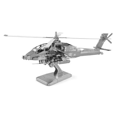 Eureka metal earth ah-64 apache zilver editie