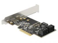 DeLOCK 5-poorts SATA PCIe x4-kaart adapter incl. Low Profile bracket - thumbnail