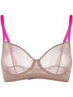 Maison Close soutien-gorge en mesh à armatures - Marron - thumbnail