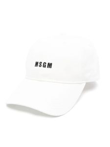 MSGM casquette à logo brodé - Tons neutres